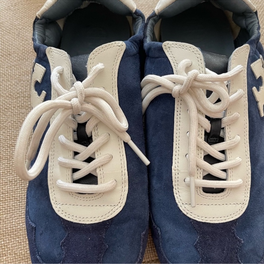 Tory Burch Blue and White Athletic Shoes - Picture 4 of 8